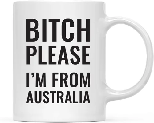 Vista 63 de Andaz Press Taza de café de 11 onzas, regalo de broma, Bitch Please I'm from Alabama, paquete de 1, incluye caja de regalo, divertidas ideas