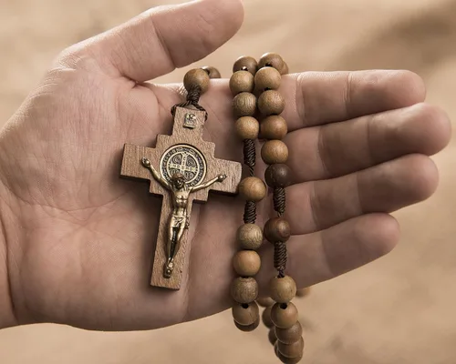Vista 5 de Intercession Mens St Bennedict Large Rosary