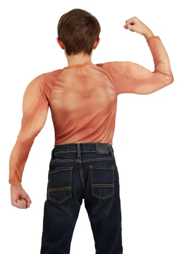 Vista 2 de Camiseta Acolchonada con Músculos para Niños Multicolor