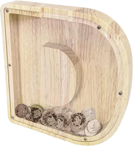 Vista 21 de FixtureDisplays® Alcancía de madera para gatos, alcancía de ahorro para niños, bonita moneda de recuerdo para niños y niñas, es un regalo único