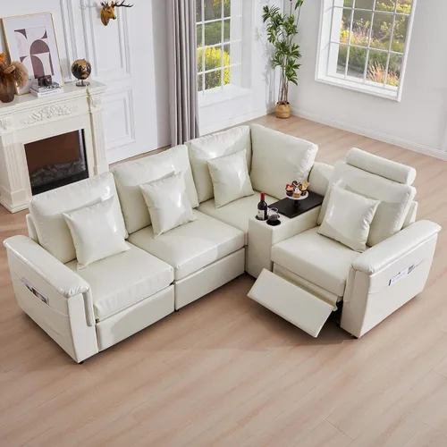Vista 58 de RARZOE Módulo de Reposabrazos para Sofá Seccional Modular, Reposabrazos de Pana Módulo de Sofá Modular Parte Lateral para Sala de Estar Sofá