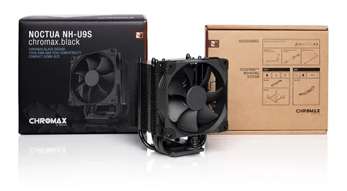 Vista 4 de Noctua NH-U9S chromax.black, ventilador de CPU de torre única de 92mm (negro)