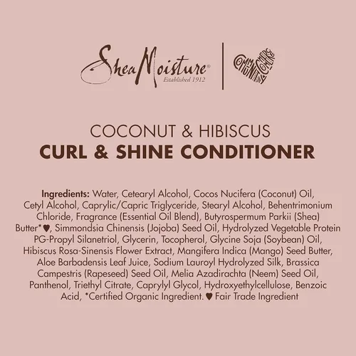 Vista 9 de Acondicionador de cabello con humedad de karité, productos para el cabello rizado, acondicionador de coco e hibisco para rizos y brillo, manteca