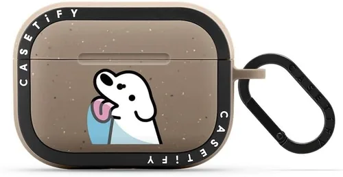 Vista 31 de CASETiFY Bounce Airpods Pro (1ª/2.ª generación) - Funda con anillo, negro Kingsnake - carbón mate