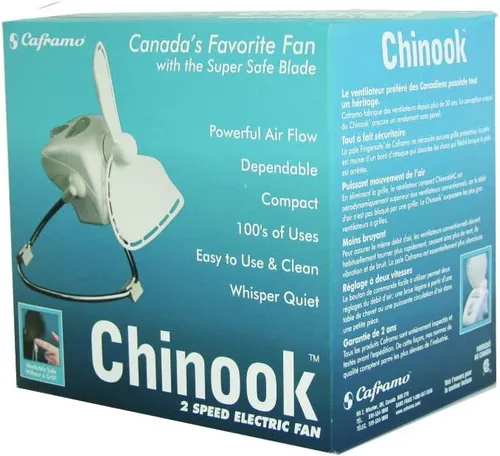 Vista 3 de Caframo Ventilador Chinook de 7 pulgadas Negro
