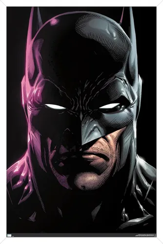 Vista 12 de Trends International DC Comics Batman - Póster de pared de retrato de 22.4 pulgadas de largo x 14.7 pulgadas, versión enmarcada en madera de granero