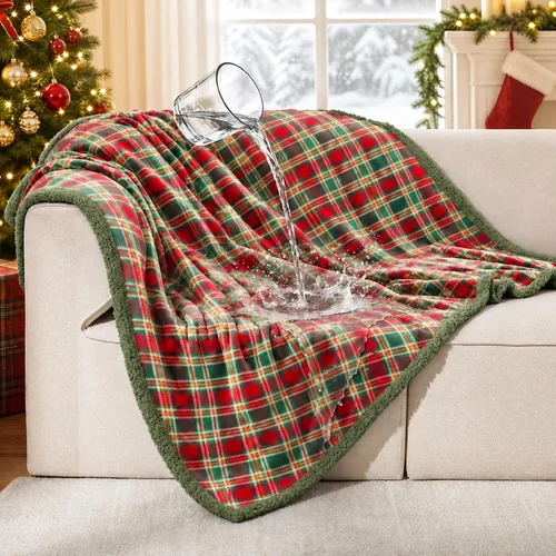 Vista 14 de Cobija impermeable para mascotas, a prueba de líquidos y orina, para sofá, cama, sillón, reversible, vellón, forro polar, protector de muebles Negro