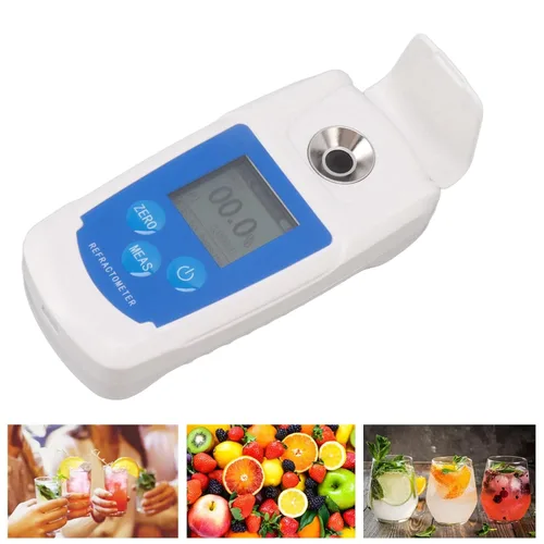 Vista 7 de lyrlody Refractómetro digital Brix, probador de contenido de azúcar alta precisión con compensación automática de temperatura para bebidas