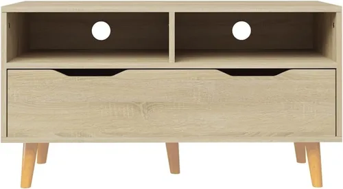 Vista 5 de TV Cabinet Sonoma Oak Engineered Wood Medium TV Cabinet Entertainment Center