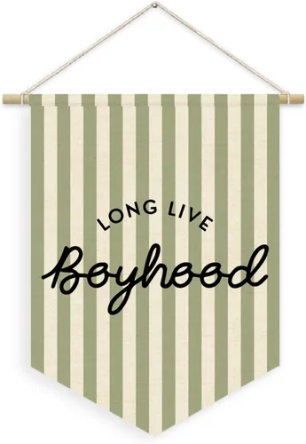 Vista 9 de Decoración para Habitación de Niño, Bandera de Lienzo Negro de Larga Duración para Guardería Sala de Juegos Decoración para Dormitorio de Niños