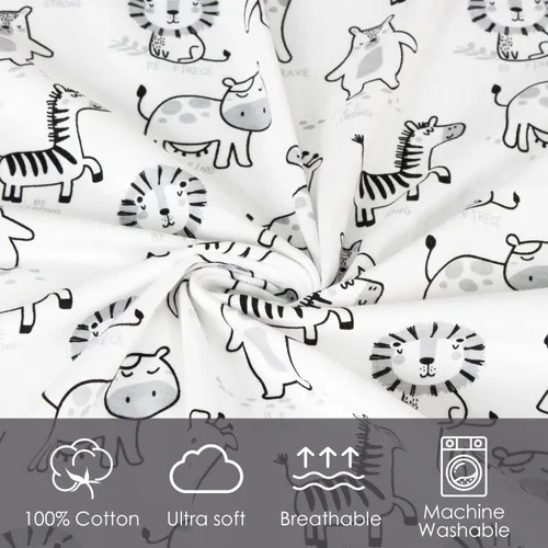 Vista 3 de Beberoad Love Paquete de 2 sábanas de moisés para bebé, 100% algodón, suaves, universales, para ovalado, reloj de arena y rectangular, elástico
