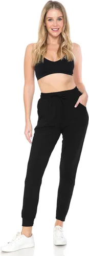 Vista 4 de Leggings Depot - Pantalones deportivos de calce relajado para mujer, con bolsillos y puños, ideales para yoga y entrenamiento