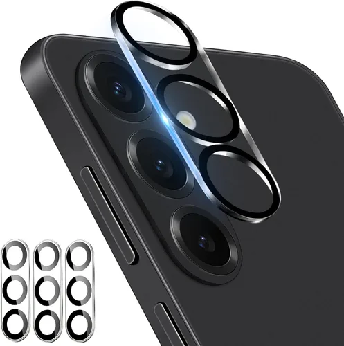 Vista 9 de Paquete de 3 protectores de lente de cámara Dengduoduo para Samsung Galaxy A15 5G, protector de cámara de vidrio templado, cubierta trasera