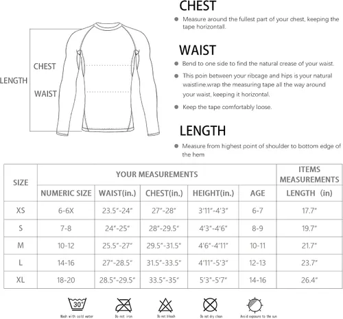 Vista 7 de TELALEO Paquete de 4, 3, 2, 51 paquete de camisetas de compresión para niños y niñas, camiseta interior de manga larga para jóvenes, camiseta
