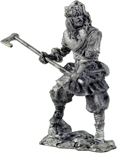 Vista 17 de Jarl escandinavo vikingo, norte, escultura de metal de los siglos 9-10. Colección 2.126 in (escala 1/32) figurita miniatura. soldados de juguete