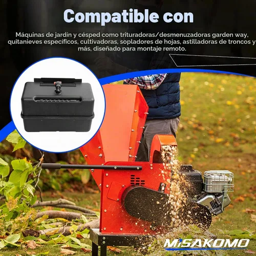 Vista 3 de 691993 Tanque de combustible – Tanque de gas de plástico de 4 cuartos con válvula de cierre y tapa – Tanque de combustible compatible con motores
