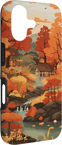 Vista 3 de Fall Theme & Colorful Autumn Leaves & Trees, Fall Colors Case for iPhone 17