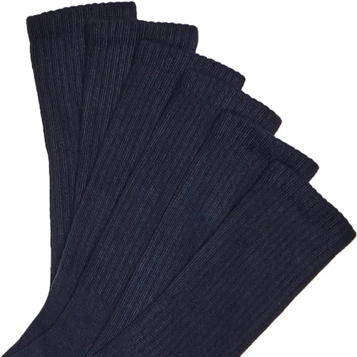 Vista 2 de Jefferies Socks Calcetines deportivos de media amortiguación sin costuras para niños, paquete de 6 pares