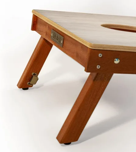 Vista 3 de Elakai Retro Woody Series - Tableros de cornhole de alta calidad regulación 2x4 Plateado (Silver Chevron)