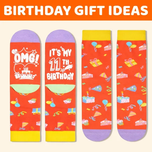 Vista 4 de HAPPYPOP Regalos de cumpleaños número 15, regalos para niños de 15 años, regalos de quinceañera, calcetines divertidos para adolescentes