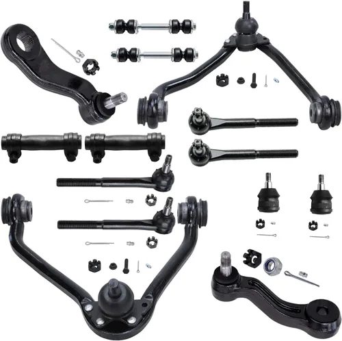 Vista 102 de Detroit Axle - Kit de suspensión frontal de 15 piezas para Jeep Grand Cherokee 99-04 1999 2000 2001 2002 2003 2004, brazos de control superior e