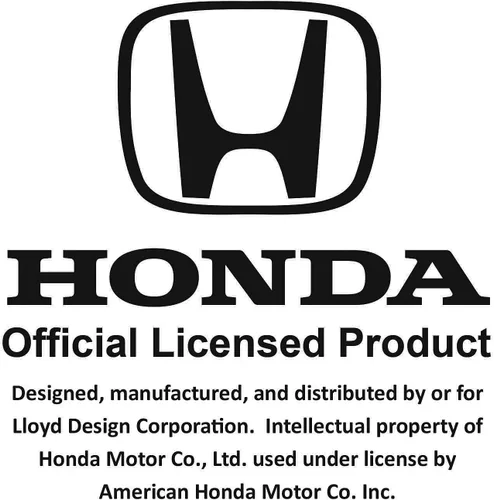 Vista 6 de Lloyd Mats Alfombrillas alfombradas a medida para Honda Accord Sedan 2013-2017 - Honda H y Word Combo Logo (negro, 2 unidades - frentes)