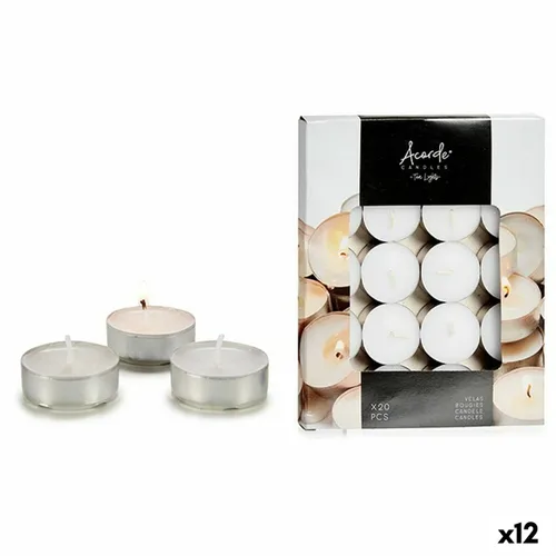 Vista 2 de Set de Velas Acorde Blanco (12 Unidades)