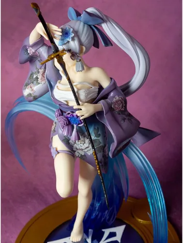 Vista 8 de Kamizato Ayaka Figura Kimono Japonés 28CM 1/7 PVC Anime Juego Modelo de Personaje
