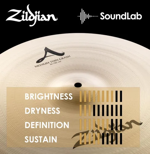 Vista 6 de Avedis Zildjian Company Serie A - Platillo de choque mediano fino, 16 pulgadas