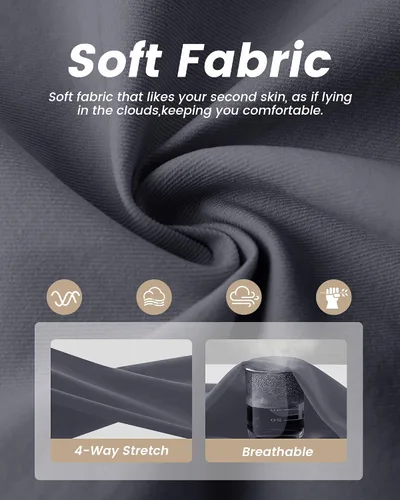 Vista 4 de NexiEpoch - Paquete de 4 leggings suaves para mujer, con bolsillos, control de abdomen y cintura alta, pantalones capri para yoga y ejercicio