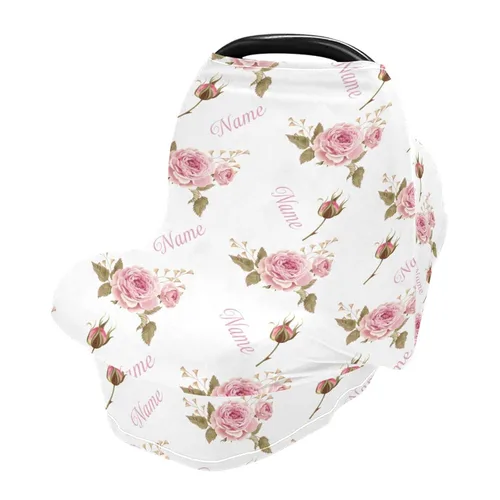Vista 7 de Funda personalizada para asiento de automóvil de bebé para bebés, toldo de asiento de automóvil para niños, fundas de cochecito de lactancia