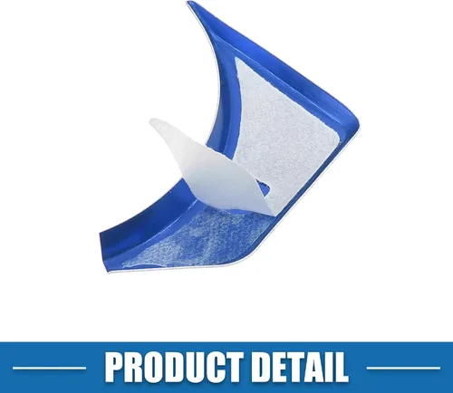 Vista 7 de Cubierta de panel de consola central de coche, interruptor de mano de freno multimedia para Mazda CX-5 2017-2020, azul (Set de 7)