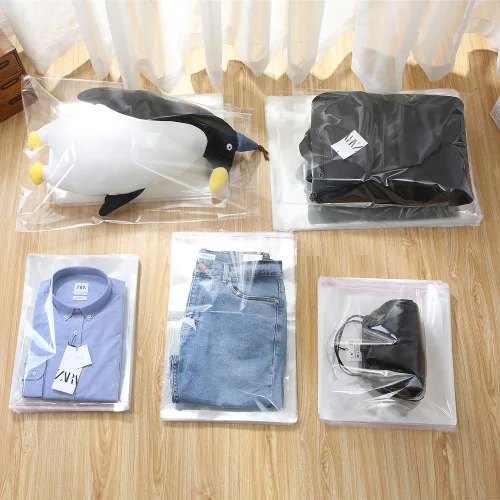 Vista 7 de Paquete de 400 bolsas de celofán transparente gruesas de 2" x 4", autosellantes, resellables, autoadhesivas, bolsas de polietileno de celofán de 1.6