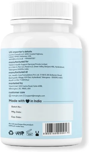 Vista 6 de Mars Surgemax Cápsulas naturales con Shilajit y Safed Musli Apoya la energía, la fuerza y la inmunidad para un estilo de vida activo 300