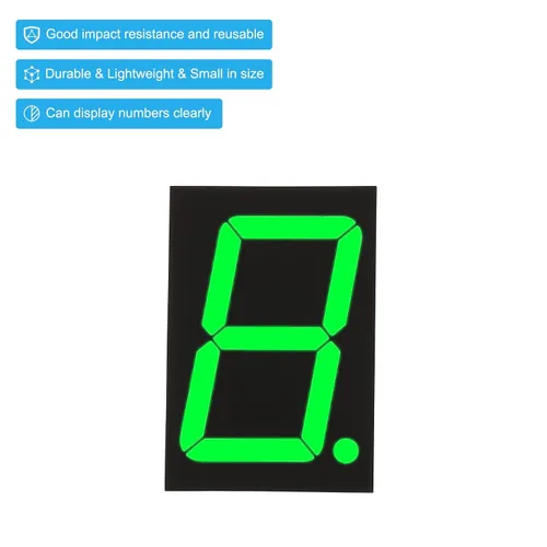Vista 5 de PATIKIL Tubo digital con pantalla LED, paquete de 4 ánodos comunes, 7 segmentos, 10 pines, 1 dígito, 6 V, módulo de pantalla LED para placa