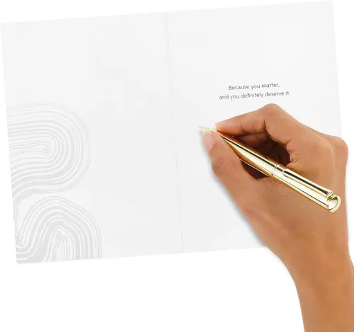 Vista 6 de Hallmark Surtido de tarjetas de caoba Thinking of You, Support, Get Well (16 tarjetas con sobres)
