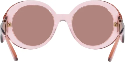 Vista 4 de Versace Gafas de sol para mujer marco rosa transparente lentes marrón claro 2165in