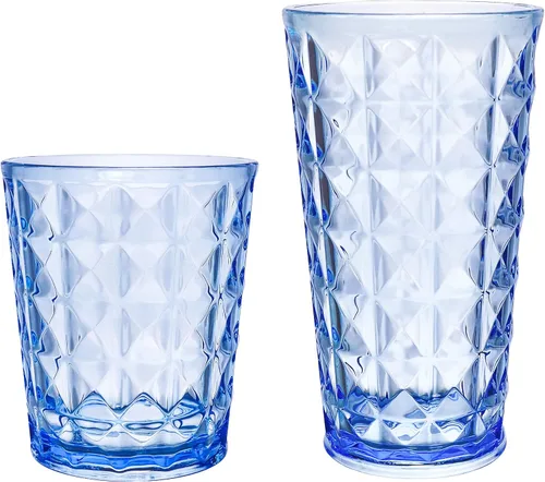 Vista 14 de KLIFA - CUPID- Juego de 6 vasos acrílicos de 16 onzas, sin BPA, apilables, aptos para lavavajillas, transparente