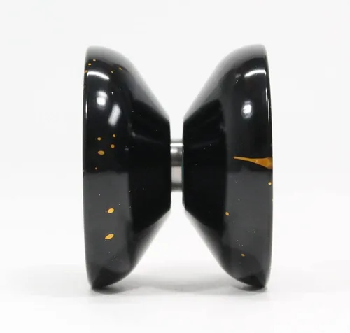 Vista 2 de Spintastics Yoyó Whiplash - YoYo profesional de metal sensible (moteado negro dorado)