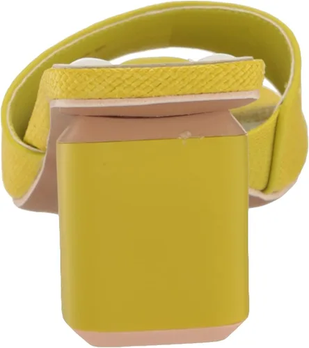 Vista 3 de Franco Sarto Sandalias de tacón Linley para mujer, Rafia verde manzana