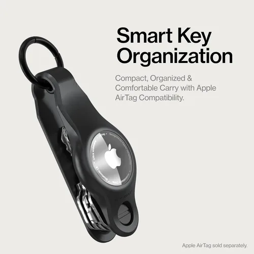 Vista 8 de KeySmart Air - Llavero para AirTag, compatible con Apple AirTag, llavero organizador de llaves, llavero