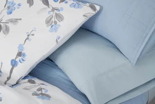 Vista 5 de CANNON Kasumi - Juego de edredón floral de poliéster de 2 piezas, tamaño individual XL, con temática floral, para hombres y mujeres, certificado