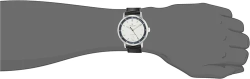 Vista 5 de Hamilton Watch American Classic Intra-Matic Auto 40mm Case, Beige Dial, Black Leather Strap (Model H38425720)