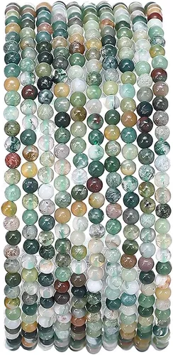 Vista 82 de BEADIA Cuentas redondas de jade africano natural de piedra suelta semipreciosas para hacer joyas 4MM 38cm/hebra