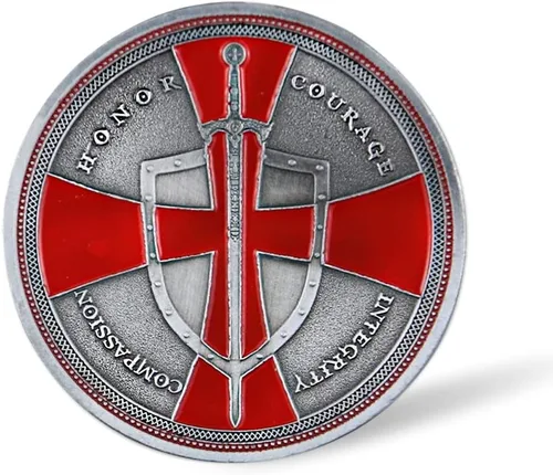 Vista 3 de AtSKnSK Moneda de desafío de los caballeros templarios