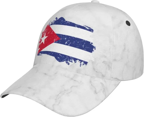 Vista 2 de Fun- Funny-Cuba-Flag-Cuban-Cubano-Gifts Classic Snapback Hat Adjustable Baseball Hats for Women Men Baseball Cap Black