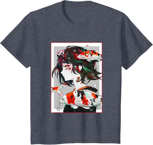 Vista 65 de Camiseta de anime anime japonés estético Otaku Negro