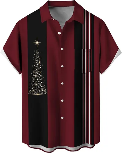 Vista 11 de Camisas tropicales con botones para hombre, camisas hawaianas de manga corta, casuales para vacaciones, camisas de playa holgadas Beige-playa escena