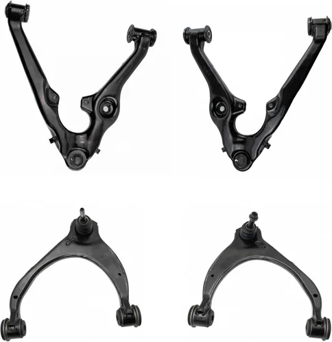 Vista 120 de TRQ Brazo de control superior e inferior del lado del conductor y del pasajero con juego de rótulas compatible con Chevrolet GMC 89-02
