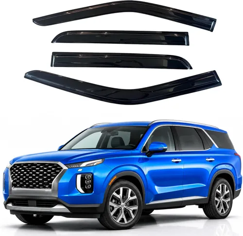 Vista 243 de Visera de ventana IG para Ford Focus Sedán y Hatchback 2012-2018, Protector de ventana lateral para lluvia y viento estilo Mugen, extra duradero